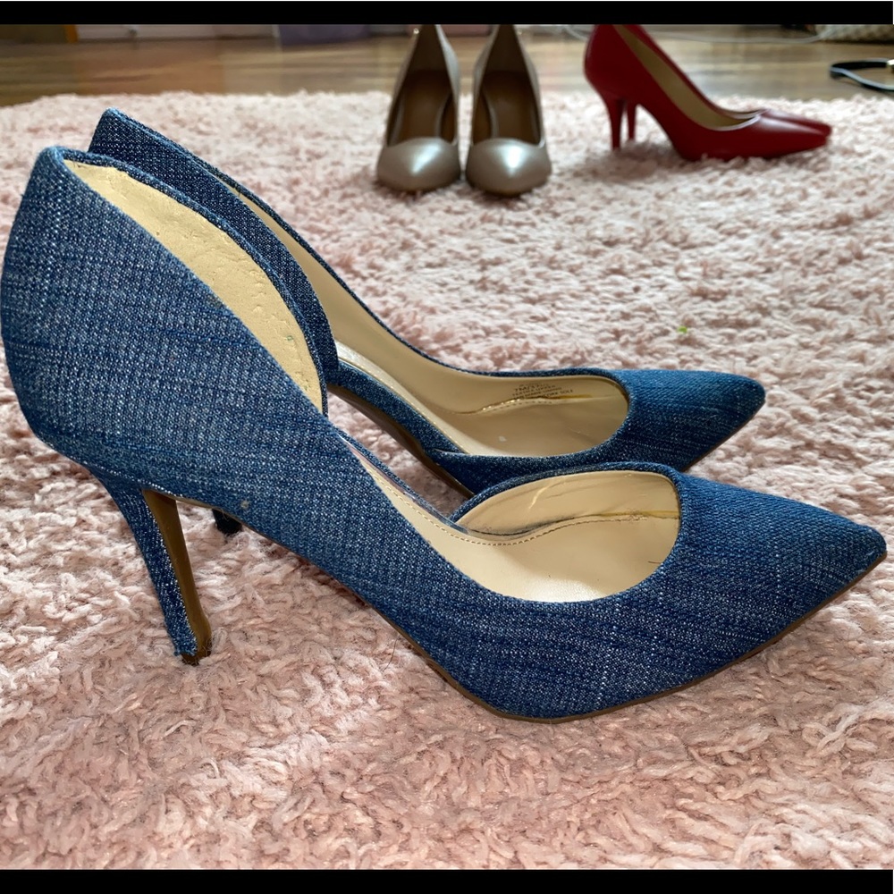 Denim Jessica Simpson heels